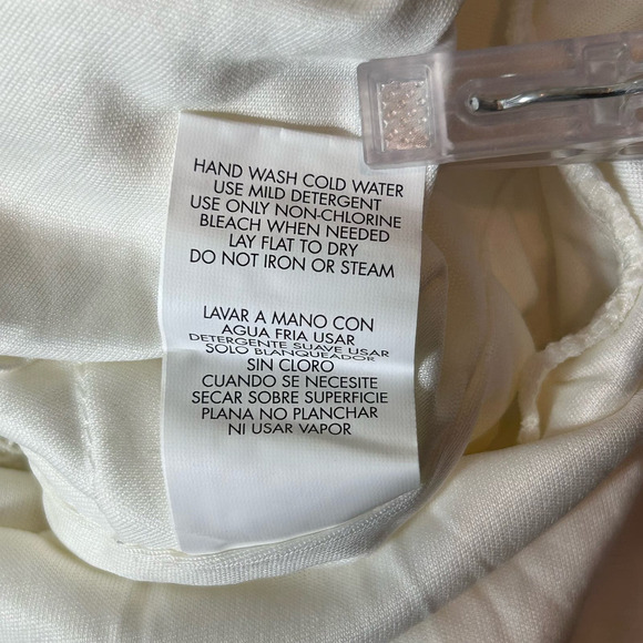 Speechless Dress Juniors XL Cream Lace Ruffled‎ Spaghetti Strap Mini NEW - Picture 10 of 11